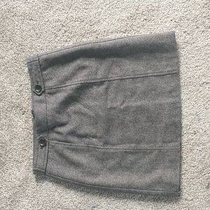 Gray wool Loft mini skirt set 00